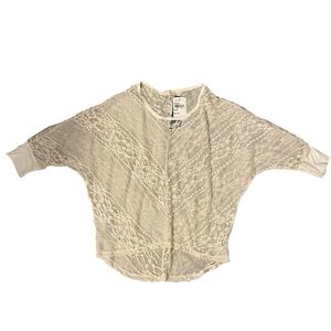 nordstrom cream lace dolman sleeve top
